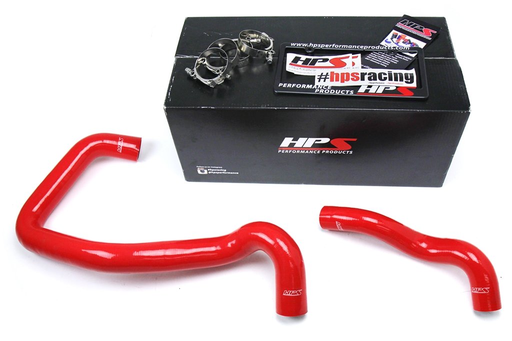 Red Silicone Radiator Coolant Hose Kit HPS 57-1214-RED-3