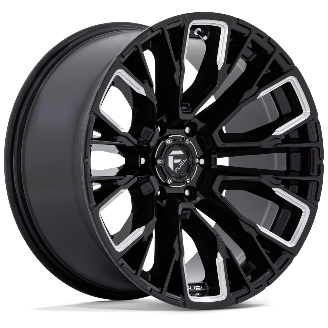 D849 REBAR FUEL OFF-ROAD 20X9, 6X5.5, 5.79, 20mm GLOSS BLACK MILLED - D84920908457
