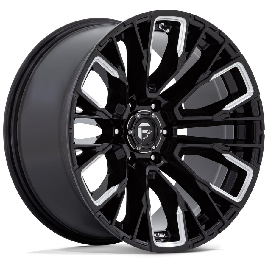 D849 REBAR FUEL OFF-ROAD 20X9, 6X5.5, 5.79, 20mm GLOSS BLACK MILLED - D84920908457