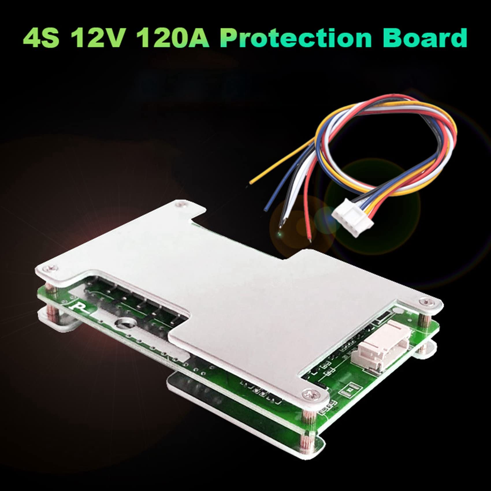 5X Protection Card Bdfhjln 4S 12V 120A 3.2V Li-Iron Lithium Battery Charger AU Protection Card with Balance Card Battery Power Supply