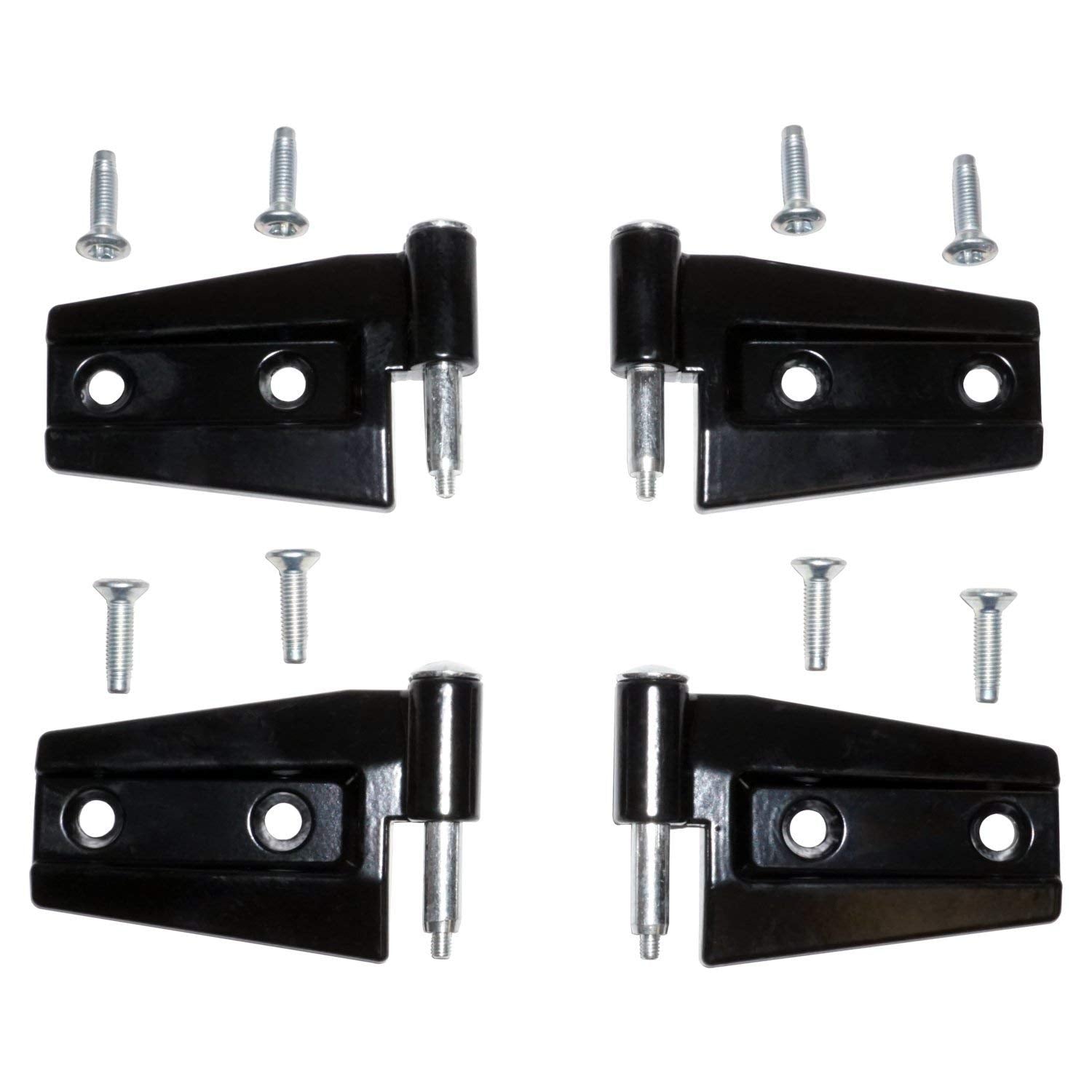 Hinge Crown Automotive - 55395384K4 - Black, Steel, For Jeep Wrangler (Jk)