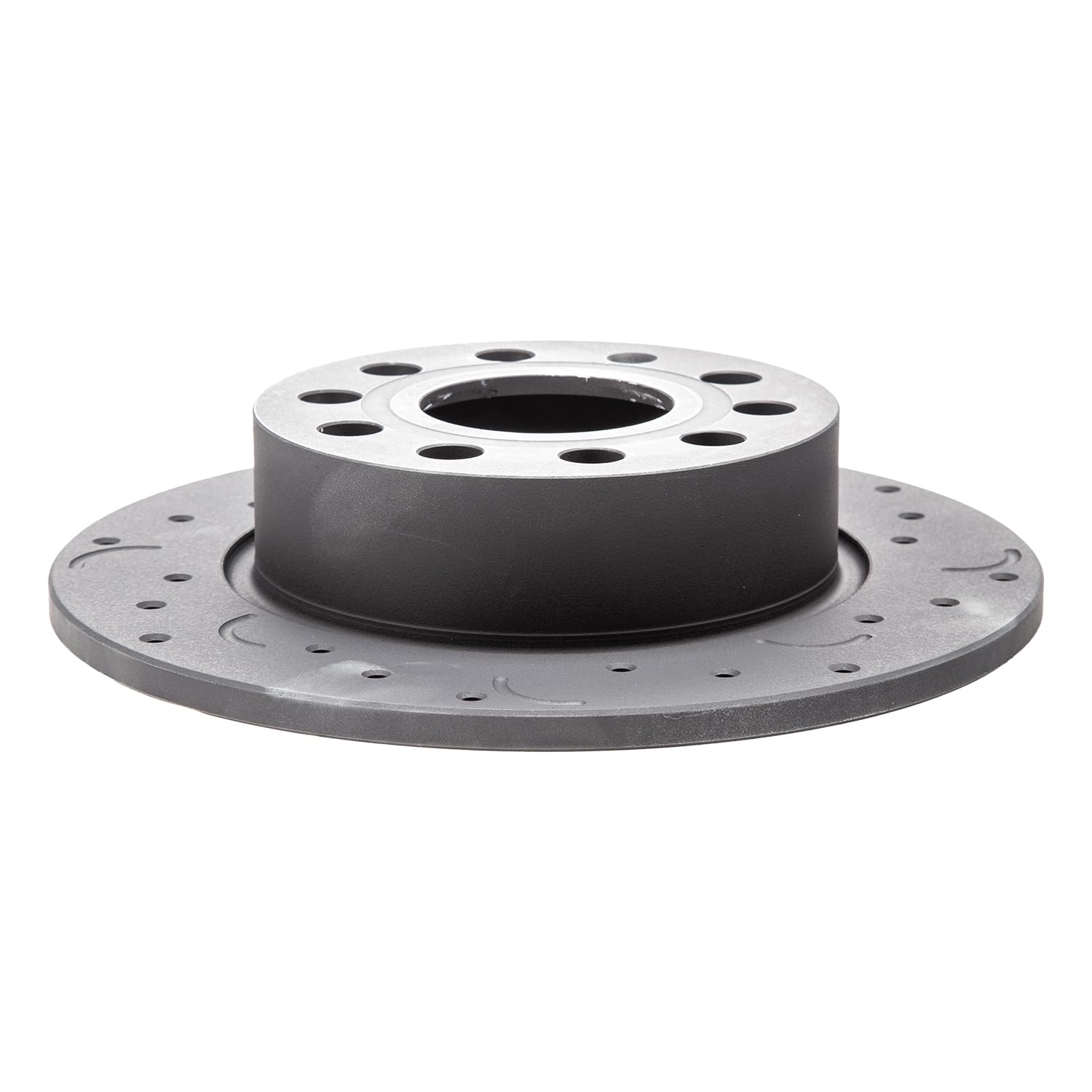 Talon Cross-Drilled and Slotted Solid Rotor, Hawk Performance Brakes, 9.96 in. Diameter, 2.02 in. Height