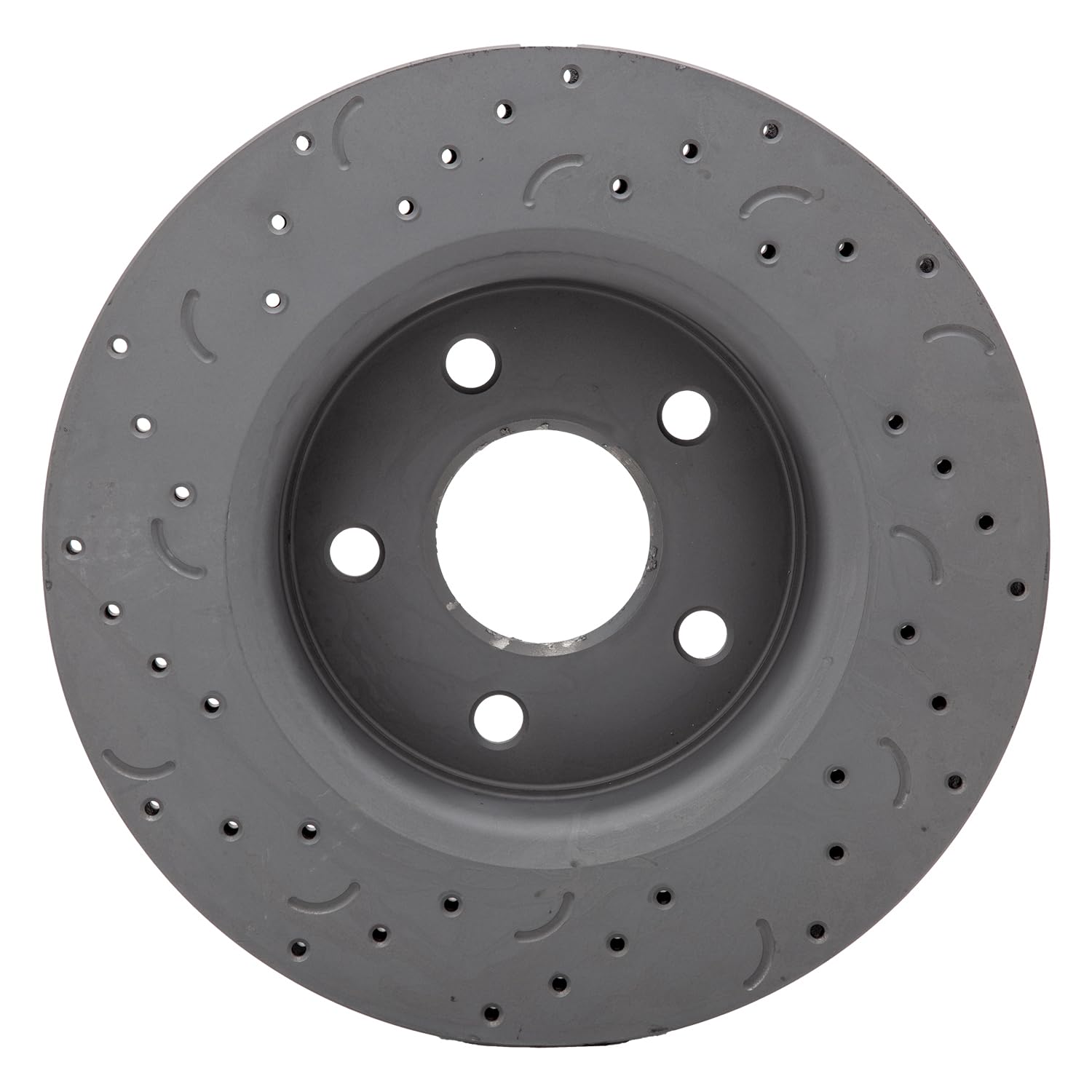 Talon Cross-Drilled and Slotted Vented Rotor, Hawk Performance Brakes, 12.9 in. Diameter, 2.09 in. Height