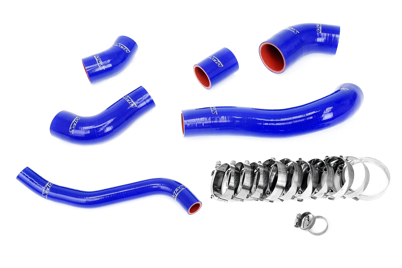 4-ply HPS Blue Reinforced Silicone Intercooler Hose Kit 57-2003-BLUE