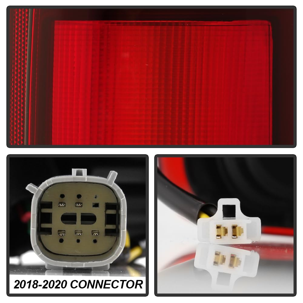 Ford F150 15-20 Halogen Fit (OE Plus Raptor BSD Style) LED Tail Lights - Red Smoke