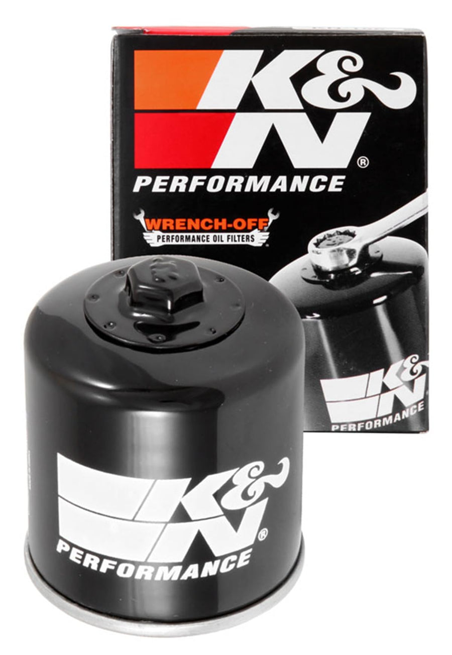 K&N Oil Filter Motorcycle: High Performance, Premium, Designed to be used with Synthetic or Conventional Oils, Wrench Off Nut: Fits Select KTM Vehicles, KN-156