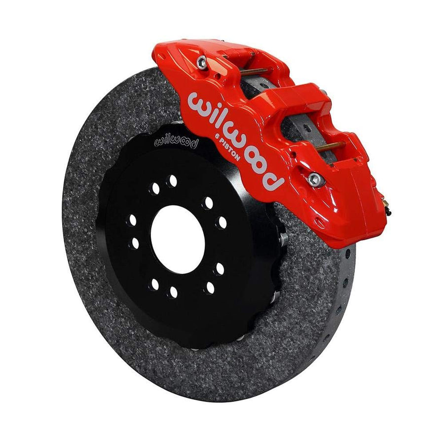 Wilwood AERO6 Caliper Front Brake Kit - 140-12756-CSICR Street Performance Carbon-Ceramic Rotor