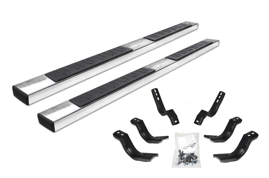 Go Rhino 6" Sidesteps & OE Xtreme II Brackets | Stainless Steel, Polished | 6862415580PS | Fits 2017-2023 Ford F-250, F-350 Super Duty Super Cab Pickup