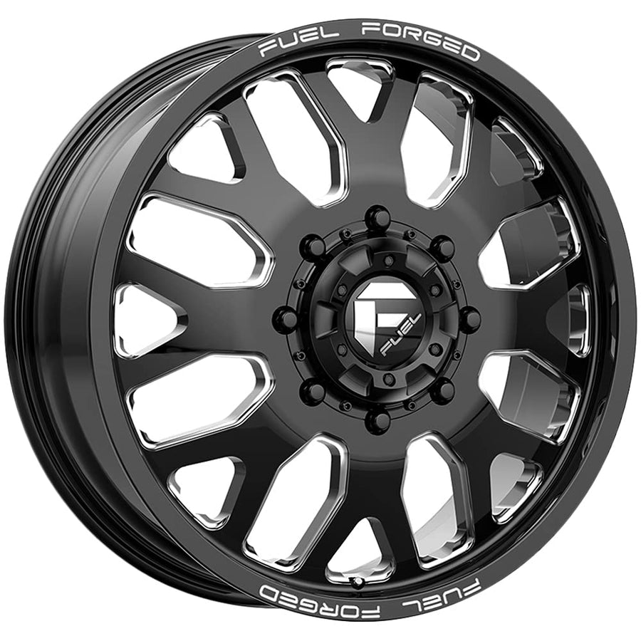 FF19D FUEL OFF-ROAD 22X8.25 8X6.5 8.76 105mm GLOSS BLACK MILLED - DE1922828D
