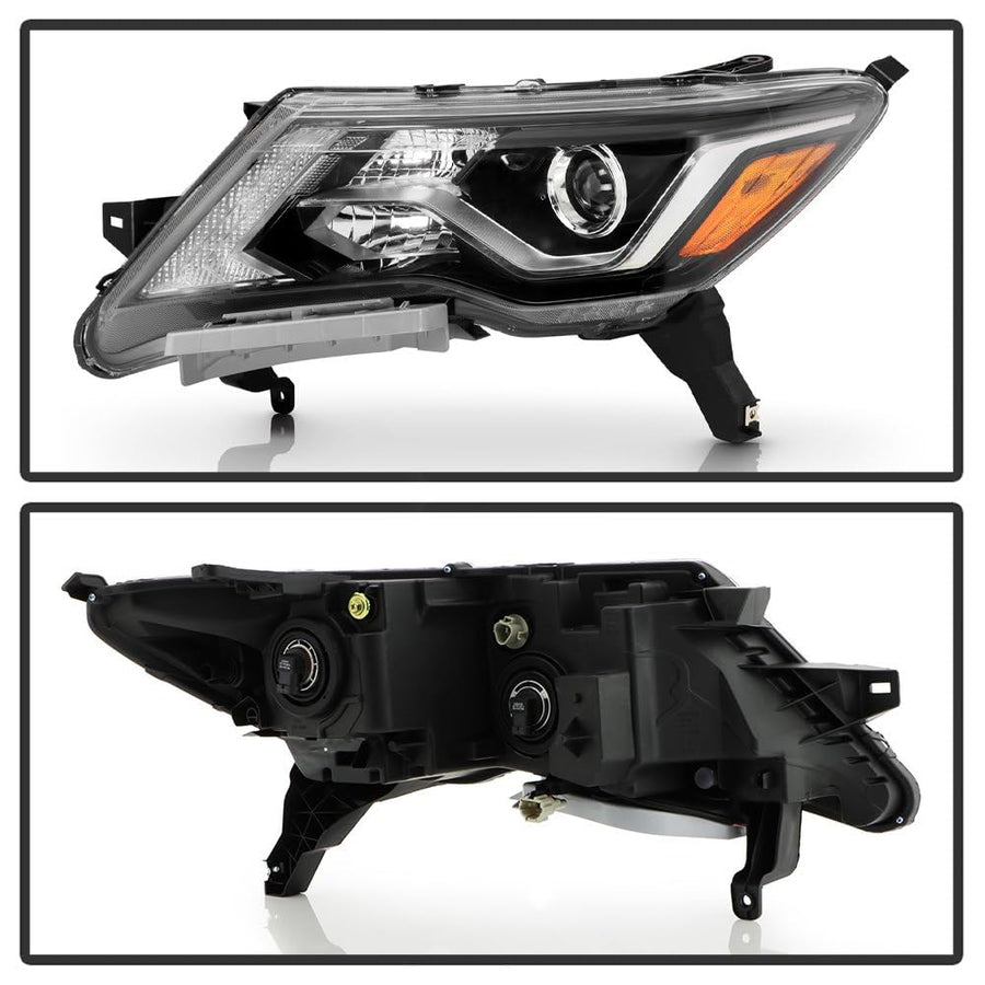 Nissan Pathfinder 17-20 Spyder (xTune) Halogen w/DRL Headlight - Low Beam-H11(Included) ; High Beam-H9(Included) ; Signal-WY21W(Included) - OE Left