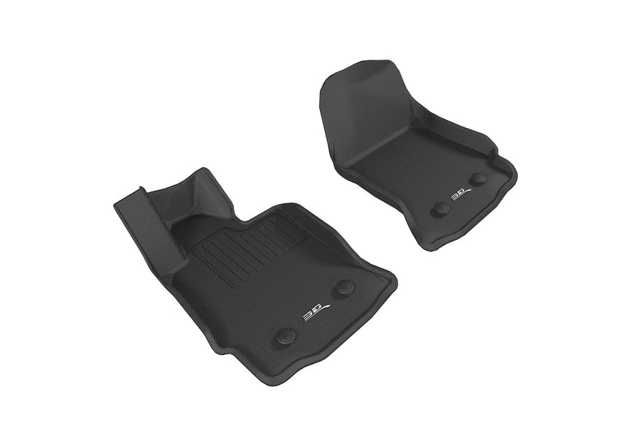3D MAXpider Kagu Custom Fit Floor Mat (Black) Compatible with Chevrolet Corvette (C7) 2014-2019 - R1