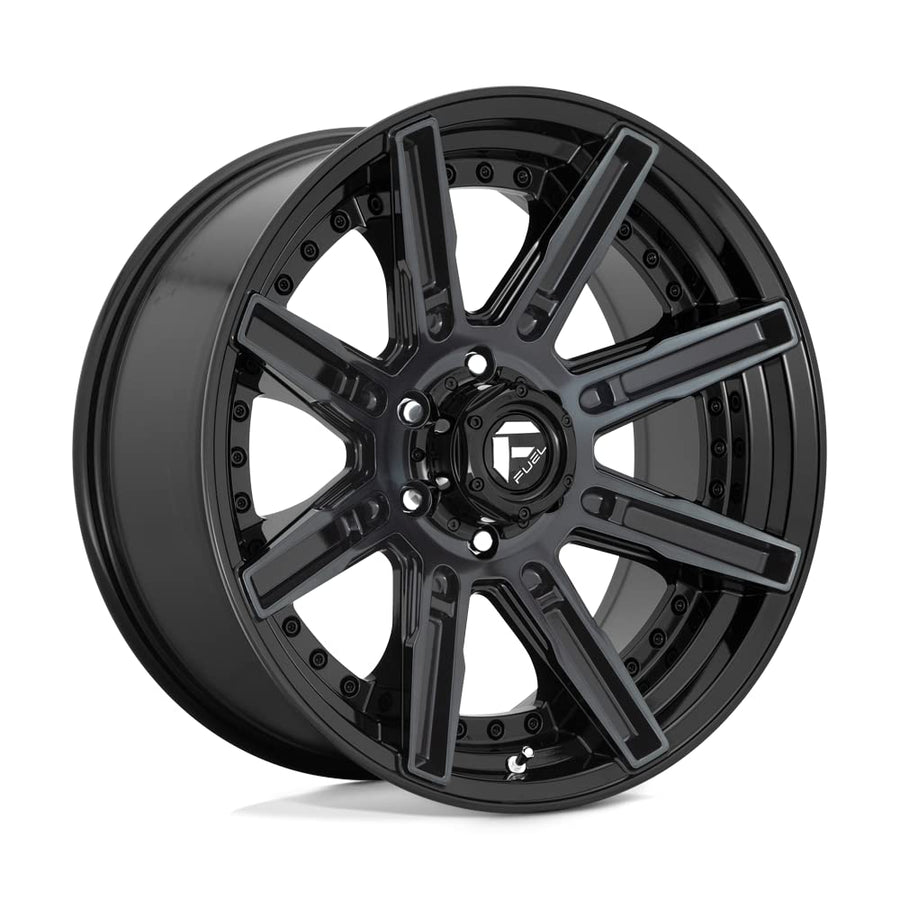 FUEL OFF-ROAD D708 20X10 ROGUE, 5X5.0, 4.79, -18mm GLOSS MACHINED DOUBLE DARK TINT - D70820007547