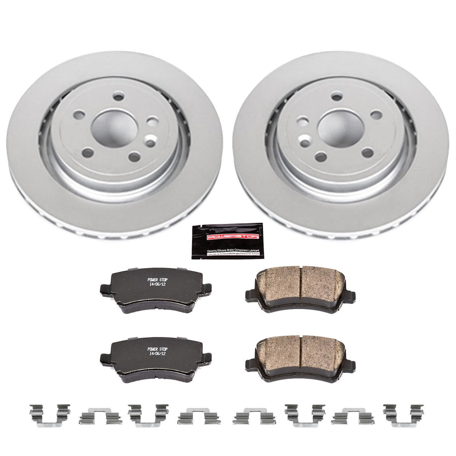 Power Stop Rear CRK4702 Z23 Evolution Geomet Coated Brake Kit For Volvo S60 2011-2018, Volvo S80 2007-2016, Volvo V60 2015-2018, Volvo XC70 2008-2016 [Model Specific]