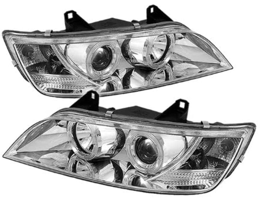 LED Halo Spyder Auto Projector Headlights Chrome/Clear 5009098