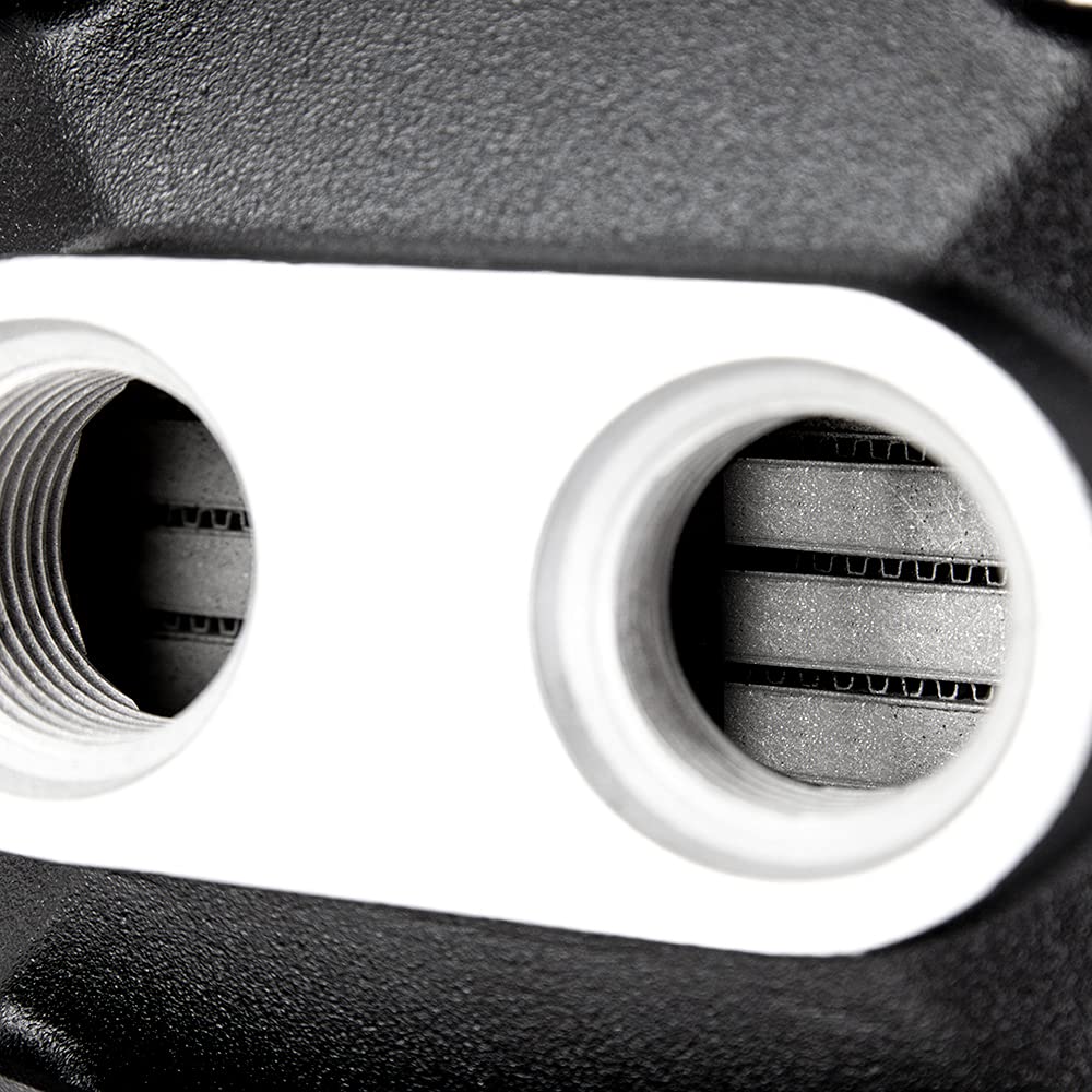 Mishimoto Universal Air-to-Water Intercooler MMINT-A2W-DP-2, Dual-Pass Coolant Flow, 1000HP - Same Side Inlet/Outlet