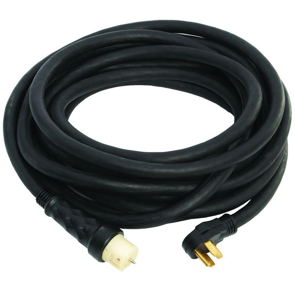 50-Feet Generac 6390 50-Amp Generator Cord - Secure and Reliable Power Connection, Black