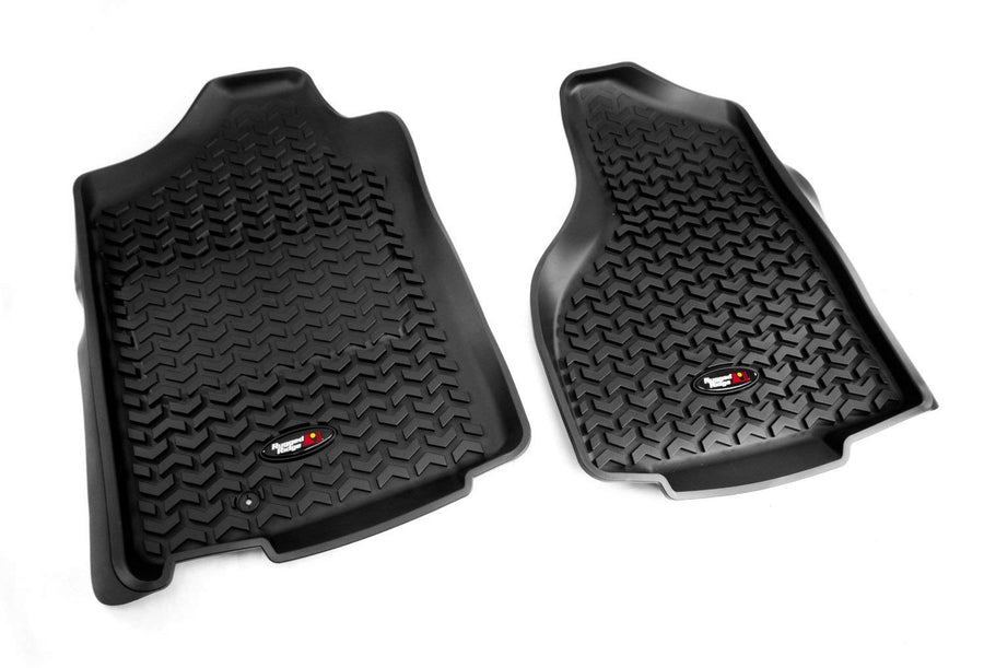 Front Floor Liners Rugged Ridge for Ford F-250/F-350 | Black | 82902.30 | Fits 2012-2016 Ford F-250/F-350 Regular Cab/Extended Cab/SuperCrew Cab