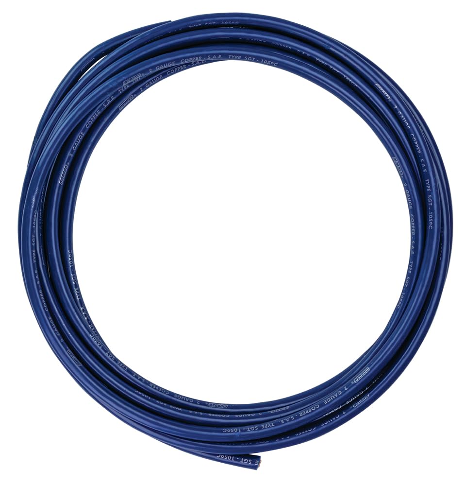 Battery Cable Moroso 74007 in Blue, 25 Ft Roll, 2 Gauge