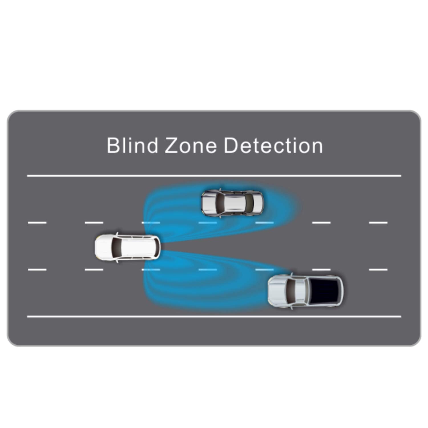 License Plate Bar BSS2LPB Microwave Radar Blindspot Detection System