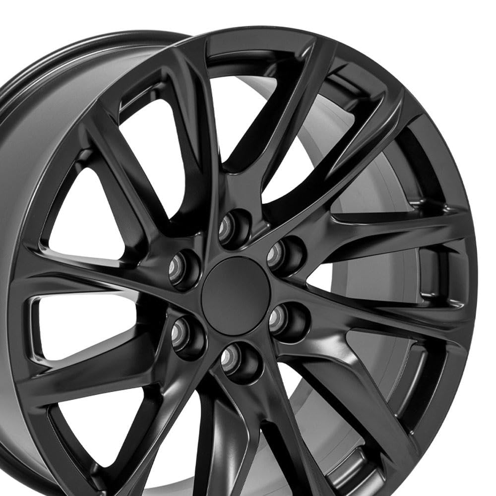 20 Inch OE Wheels CA90 Rim Fits Escalade Style 6x139.7 20x9 Satin Black - Hollander 4875 (1)
