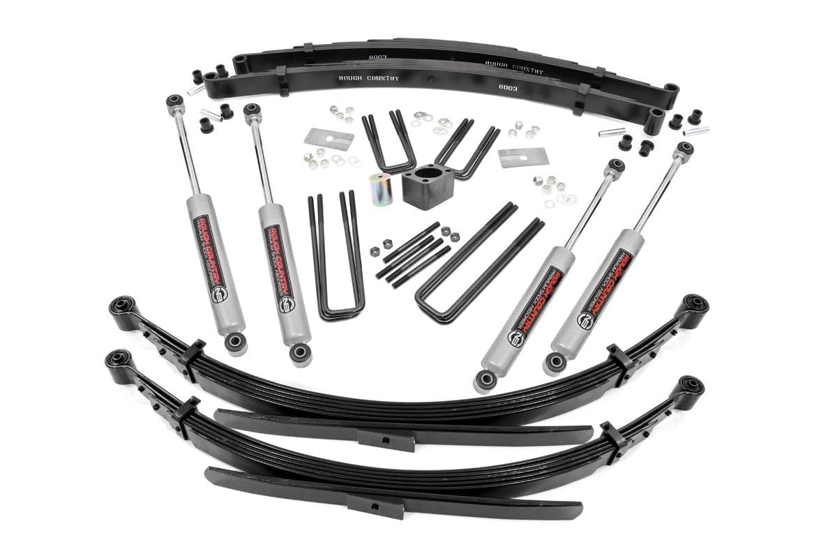 4" Lift Kit Rough Country for 1975-1977 Dodge W100/W200/W300 | Dana 60-336.20