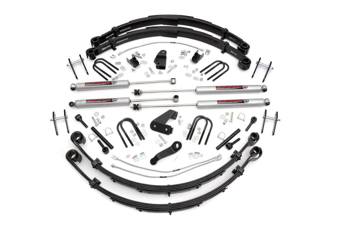 6" Lift Kit Rough Country for 87-95 Jeep Wrangler YJ | Manual Steering - 622M.20