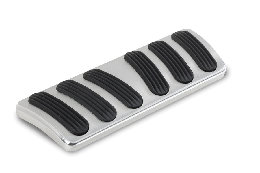 Billet Aluminum Curved Automatic Brake Pad with Rubber Lokar BAG-6143