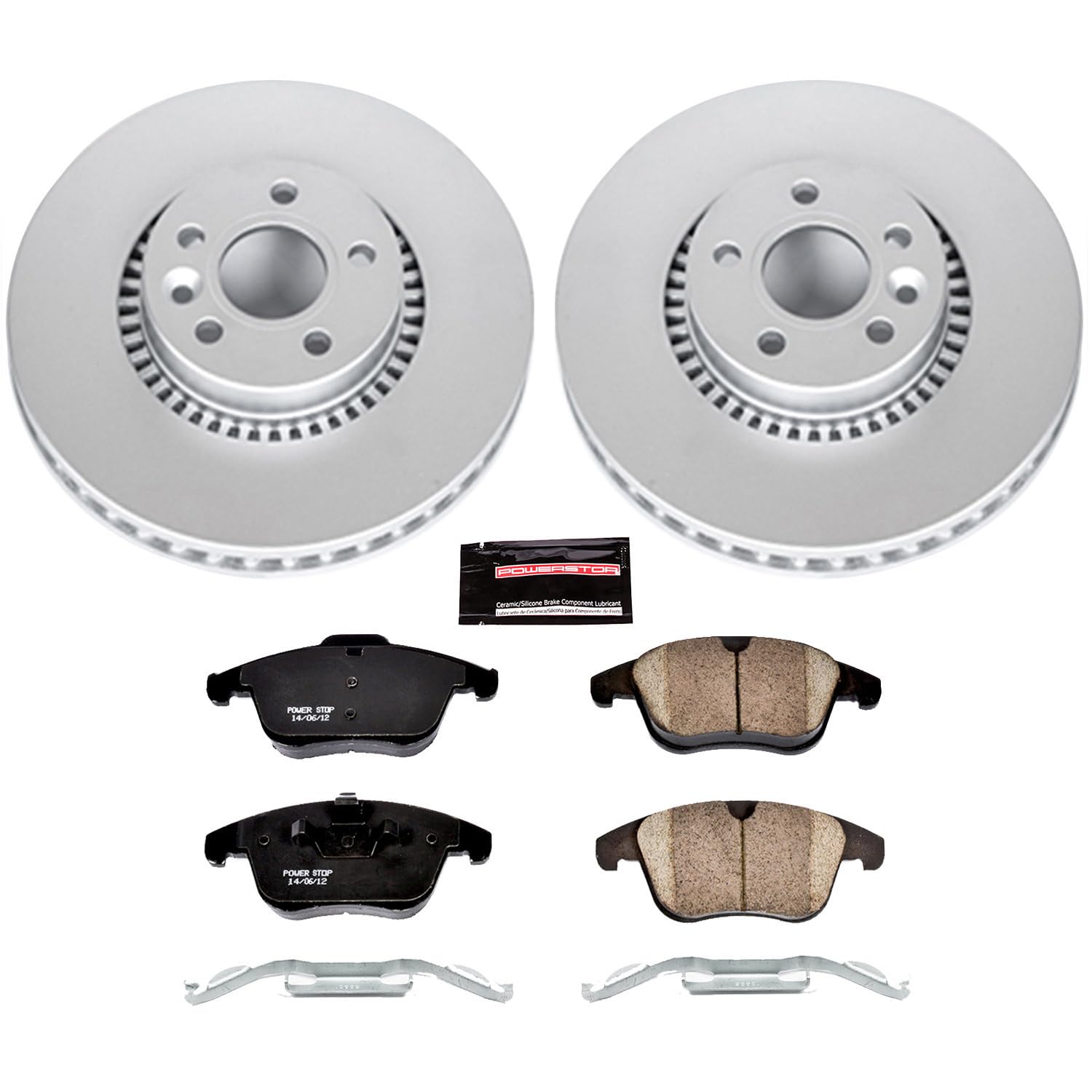 Power Stop Z23 Evolution Geomet Coated Brake Kit For LR2 Land Rover 2008-2015 [Model Specific]