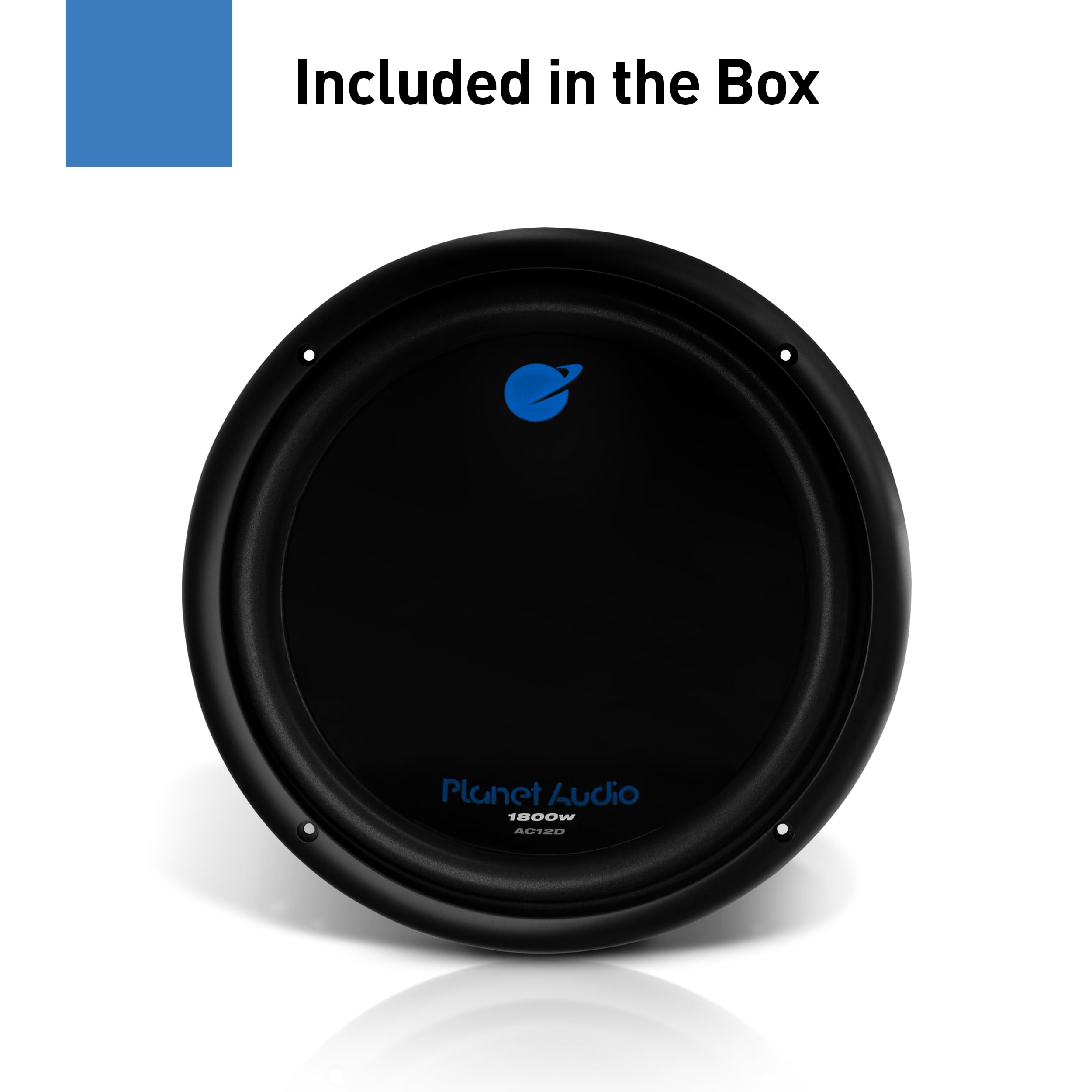 Anarchy Series Planet Audio AC12D 12 Inch Car Subwoofer - 1800 Watts Max, Dual 4 Ohm Voice Coil, Sold Individually