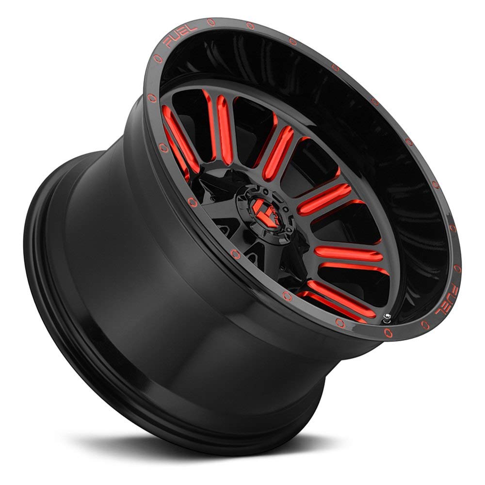 Black Fuel D621 HARDLINE Wheel with Painted and TPMS Compatible (22 x 10. inches /8 x 180 mm, -18 mm Offset)