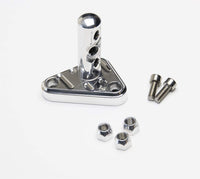 Tuned-Port Lokar TCB-40TP3P Polished Billet Aluminum Bracket with Triple Stud