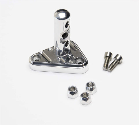 Tuned-Port Lokar TCB-40TP3P Polished Billet Aluminum Bracket with Triple Stud