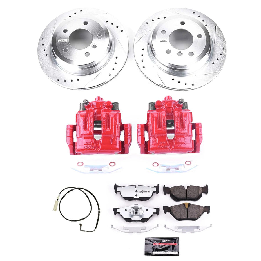 Power Stop Rear KC3002-26 Z26 Street Warrior Brake Kit For BMW 328i 2007-2010, BMW 328i xDrive 2009-2010, BMW 328xi 2007-2008 [Model Specific]