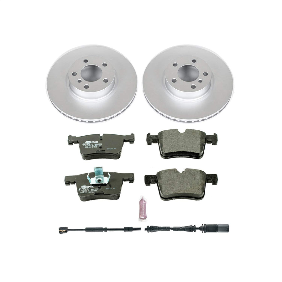 Euro-Stop Power Stop Brake Kit and 1 Front Sensor Wire For BMW X3 2011-2017, BMW X4 2015-2018 [Model Specific]