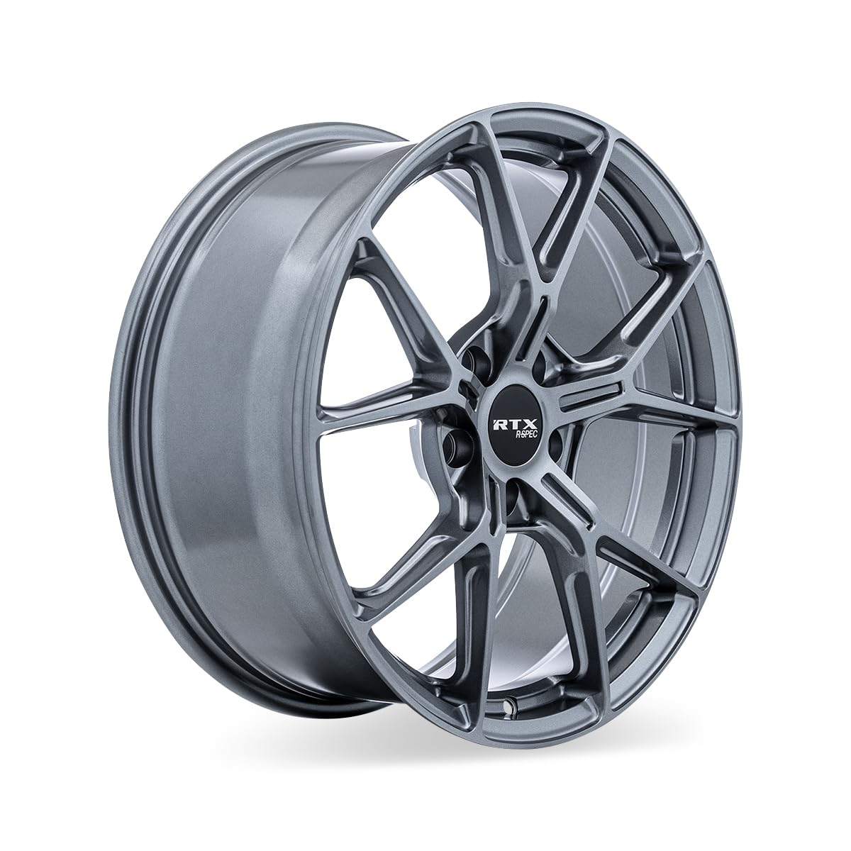 RTX Custom RS01 Wheel - 18x8, 38 Offset, 5x114.3 Bolt Pattern, 67.1mm Hub - Gloss Gunmetal Rim