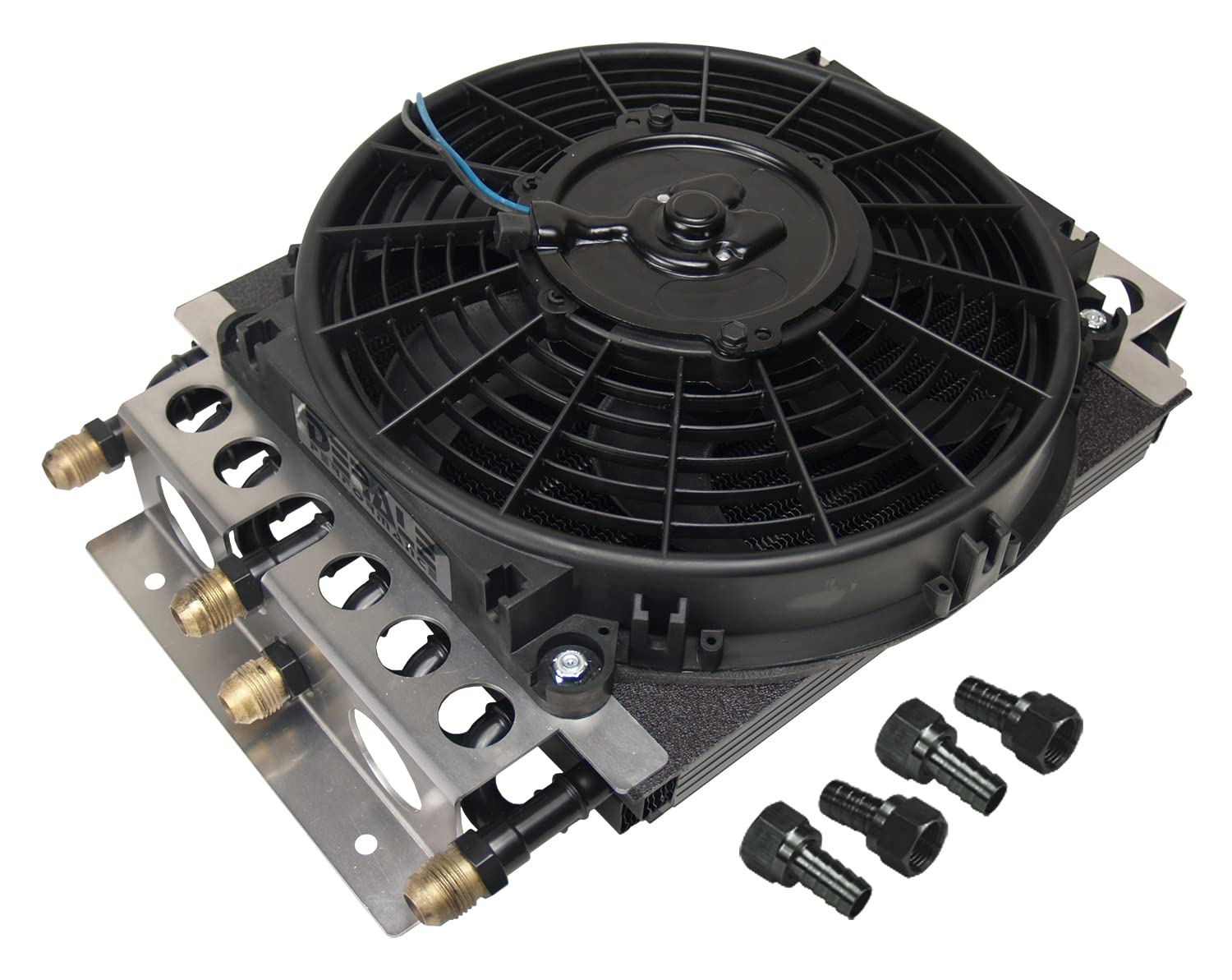 Derale Electra-Cool 15200 Remote Cooler Dual Circuit 2 in 1 Design , Black