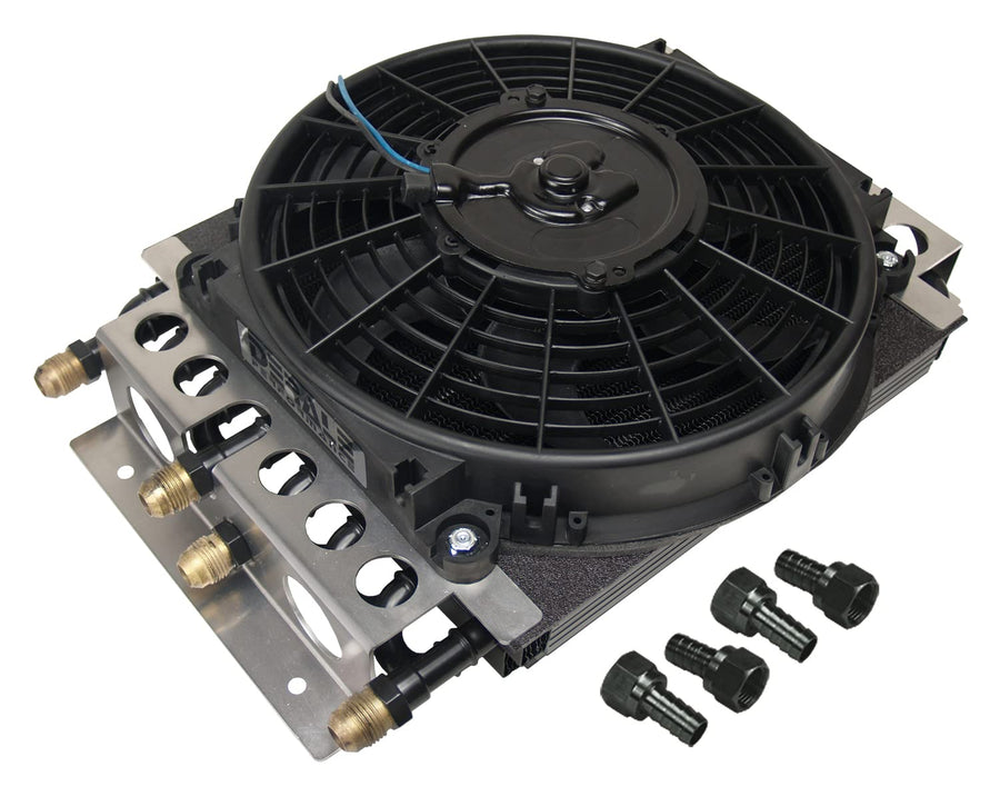 Derale Electra-Cool 15200 Remote Cooler Dual Circuit 2 in 1 Design , Black
