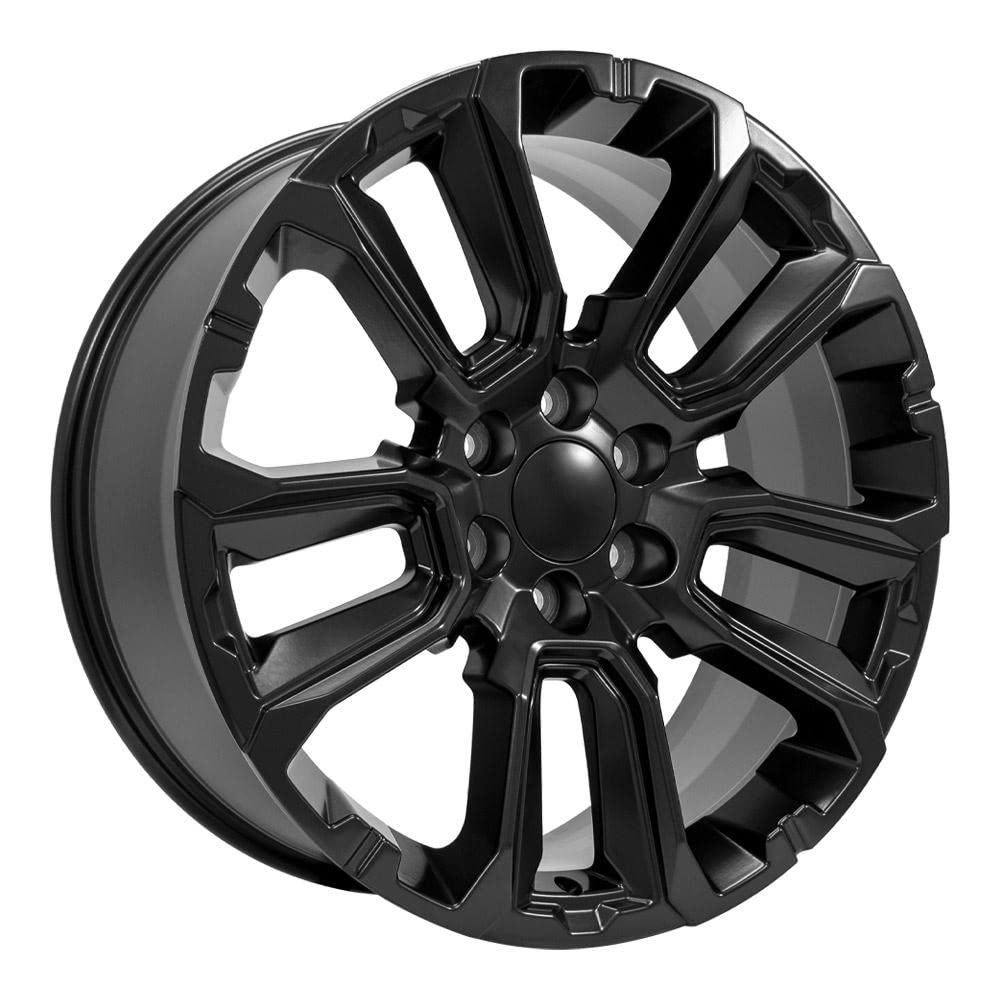 22 Inch OE Wheels CV68 Rim Fits Suburban 1500 High Country Style 6x139.7 22x9 Satin Black - Hollander 14088 (1)
