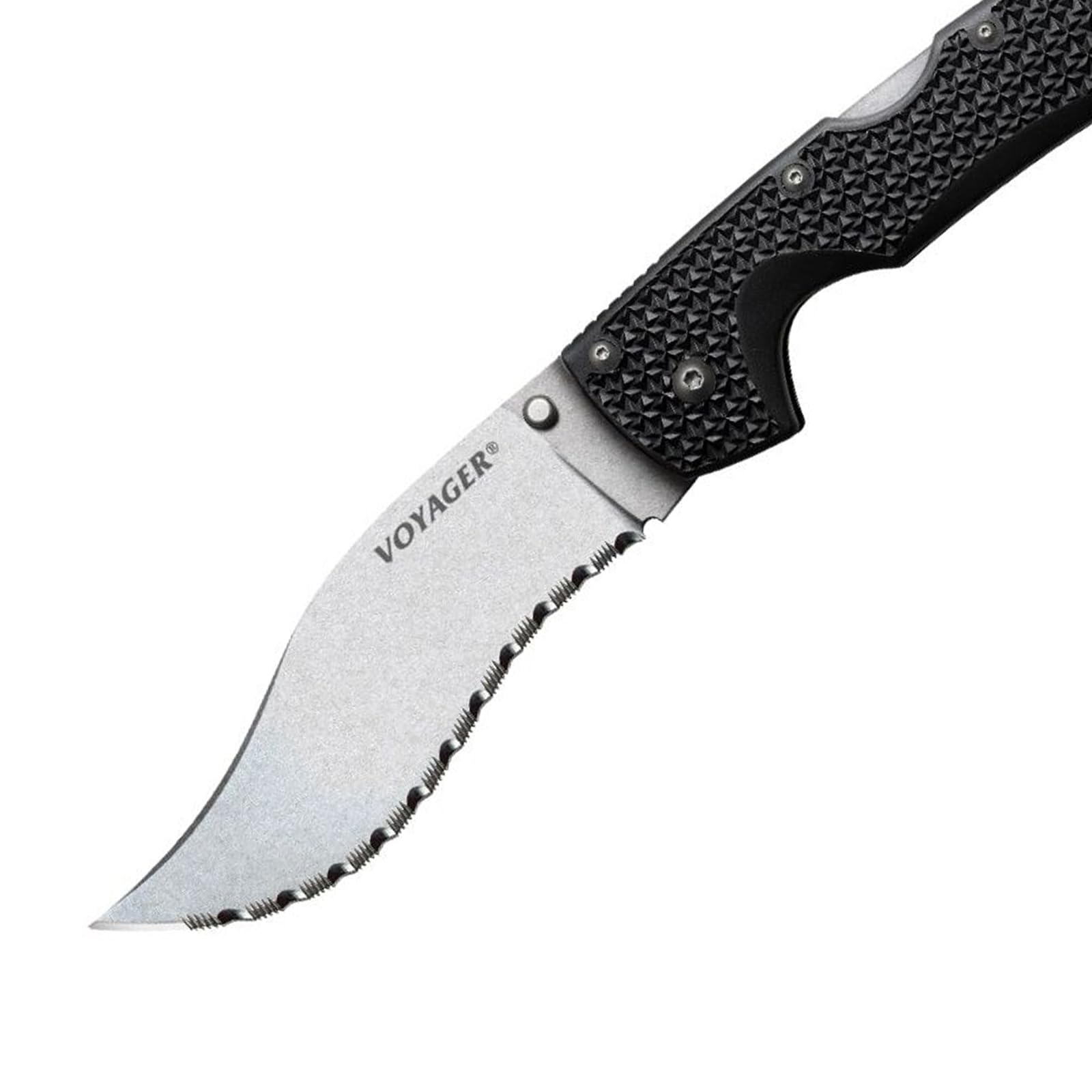 Cold Steel Vaquero XL Voyager 5.5" AUS10A Kukri Serrated Edge Razor-Sharp Blade 6.75" Griv-Ex Handle Everyday Carry Tactical Folding Knife
