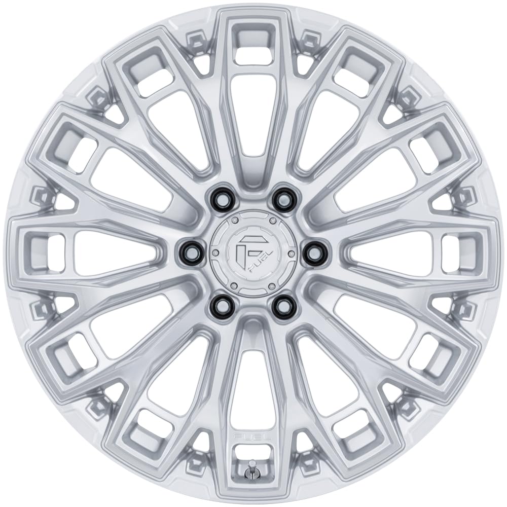FC882 TRAX FUEL OFF-ROAD 20X10 8X6.5 4.79-18mm GLOSS SILVER W/MACHINED FACE - FC882SD20108018N