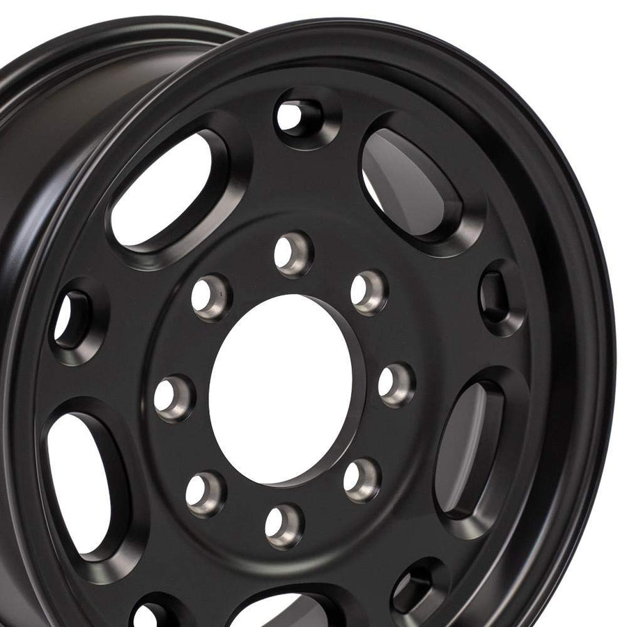 16 Inch OE Wheels CV82 Rim Fits Suburban 2500 Style 8x165.1 16x6.5 Satin Black - Hollander 5079 (1)