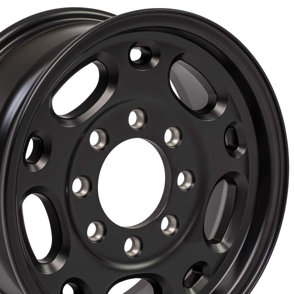 16 Inch OE Wheels CV82 Rim Fits Suburban 2500 Style 8x165.1 16x6.5 Satin Black - Hollander 5079 (1)