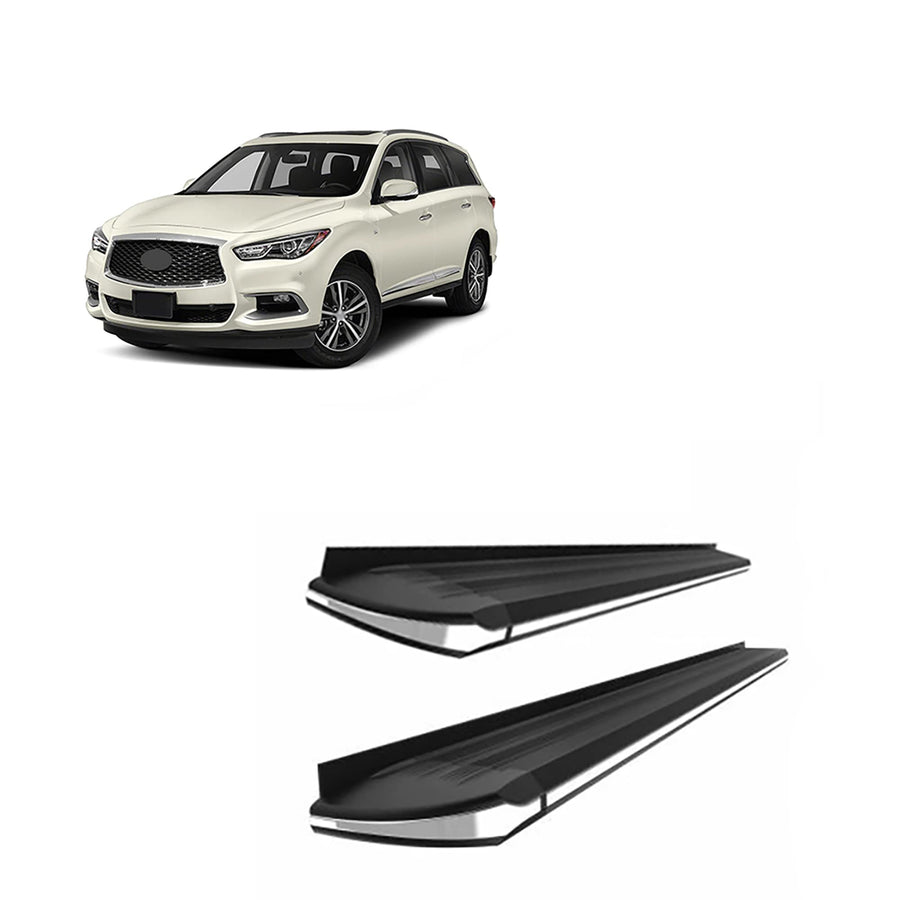 Exceed Black Horse Running Boards Compatible with 2014-2021 Infiniti QX60|2013-2021 Nissan Pathfinder (Excludes 2015 Platinum series)-EX-NIPA13