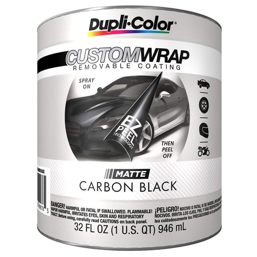 Custom Wrap Duplicolor Matte Carbon Black 1 Quart