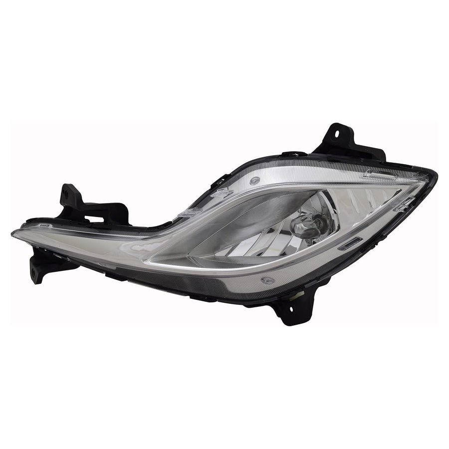 Left TYC Fog Light Assembly Compatible with 2011-2015 Hyundai Santa Fe