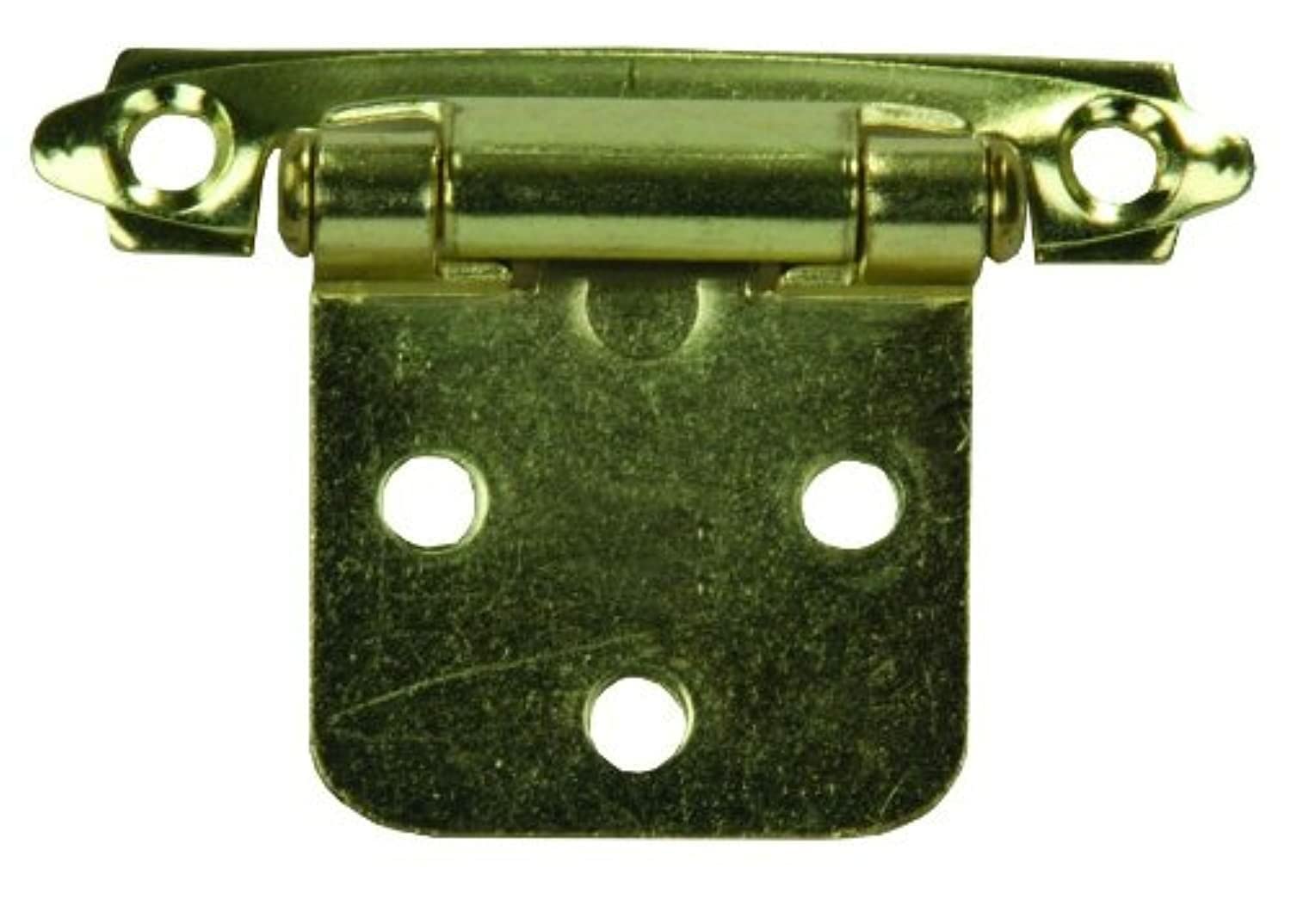 Self-Closing JR Products Flush Mount Hinge - Brass 70595