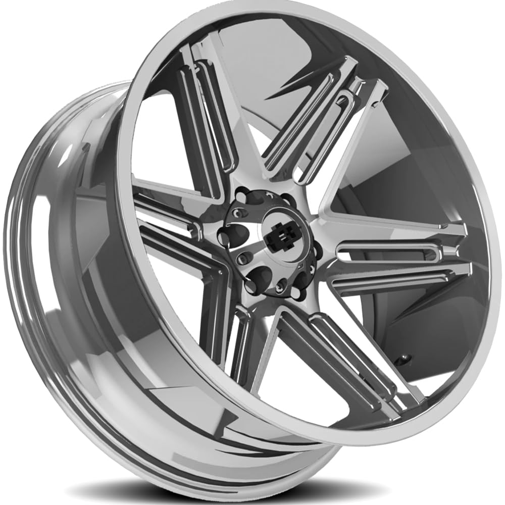 20x12 Vision 363 Razor Chrome Wheel Rim 20" Inch 6x135-51mm