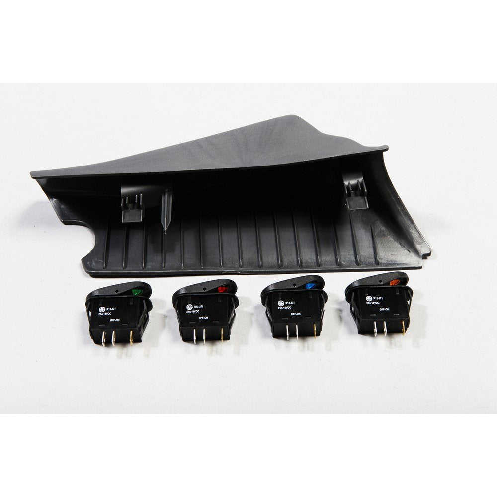 Rugged Ridge JK Switch Pod for Jeep Wrangler | Thermoplastic Olefin (TPO), Grey | 17235.86 | Fits 2007-2010 Jeep Wrangler