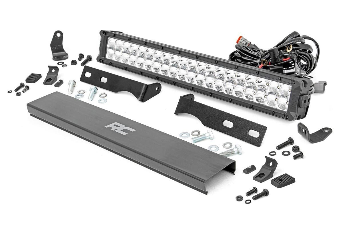 20" Rough Country LED Light Bumper Kit with White DRL for Jeep Grand Cherokee (2011-2020)