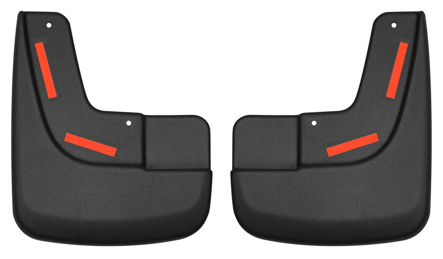 Front Mud Guards - Husky Liners | 2017 - 2020 Ford F-150 Raptor, Front Set - Black, 2 Pc | 58491
